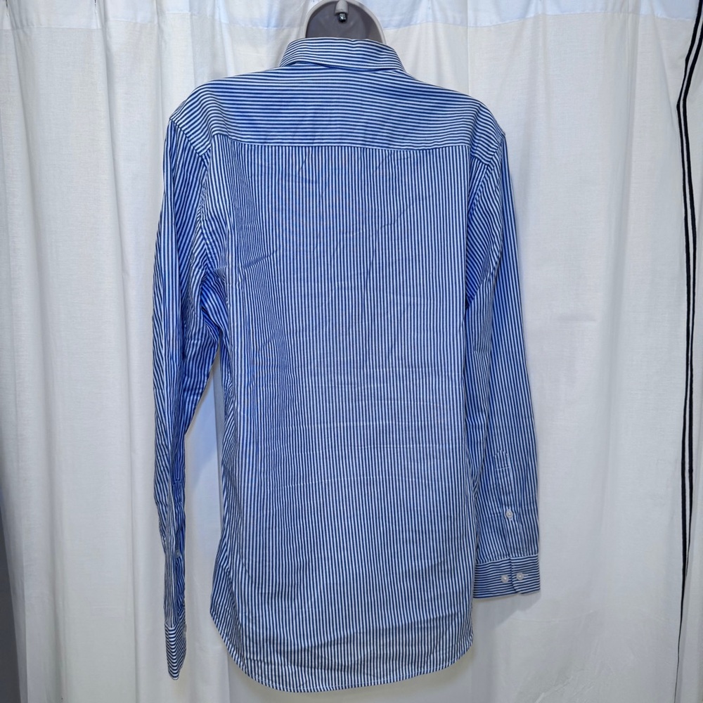 H&M Men's Blue and White Striped Shirt - Picture 3 of 4